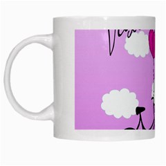 Pink Daydream  White Mugs by Valentinaart