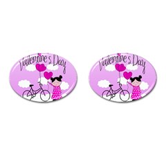 Pink Daydream  Cufflinks (oval) by Valentinaart