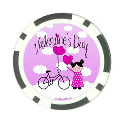 Pink Daydream  Poker Chip Card Guard by Valentinaart