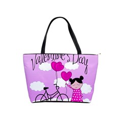 Pink Daydream  Shoulder Handbags by Valentinaart