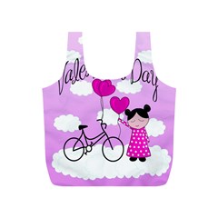 Pink Daydream  Full Print Recycle Bags (s)  by Valentinaart