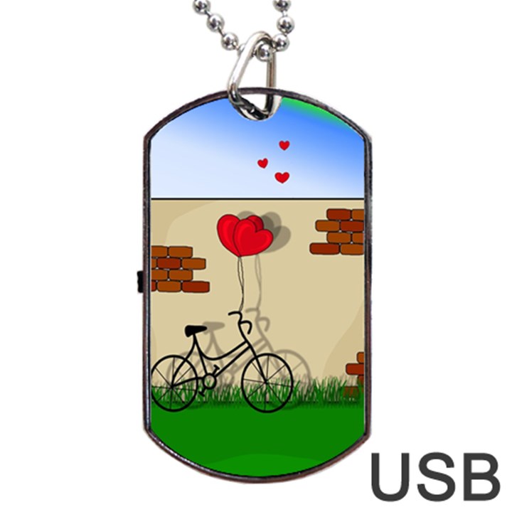 Secret love Dog Tag USB Flash (One Side)