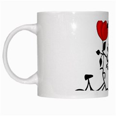 Love Hill White Mugs by Valentinaart