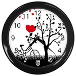 Love Hill Wall Clocks (Black) Front