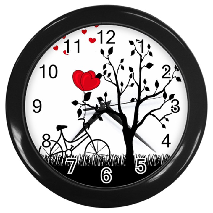 Love Hill Wall Clocks (Black)