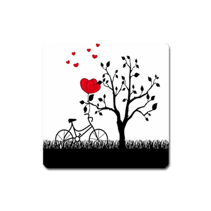 Love Hill Square Magnet