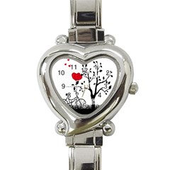 Love Hill Heart Italian Charm Watch by Valentinaart