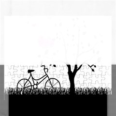 Love Hill Rectangular Jigsaw Puzzl by Valentinaart