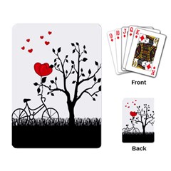 Love Hill Playing Card by Valentinaart