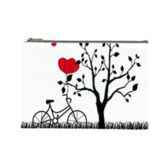 Love Hill Cosmetic Bag (large)  by Valentinaart