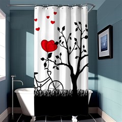 Love Hill Shower Curtain 36  X 72  (stall)  by Valentinaart