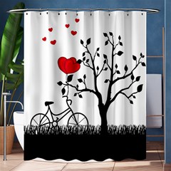 Love Hill Shower Curtain 60  X 72  (medium)  by Valentinaart