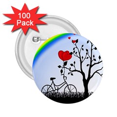 Love Hill - Rainbow 2 25  Buttons (100 Pack)  by Valentinaart