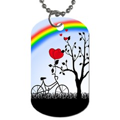 Love Hill - Rainbow Dog Tag (two Sides) by Valentinaart