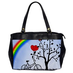 Love Hill - Rainbow Office Handbags by Valentinaart