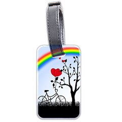 Love Hill - Rainbow Luggage Tags (two Sides) by Valentinaart