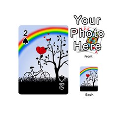 Love Hill - Rainbow Playing Cards 54 (mini)  by Valentinaart