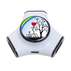 Love Hill - Rainbow 3-port Usb Hub by Valentinaart