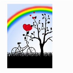 Love Hill - Rainbow Large Garden Flag (two Sides) by Valentinaart