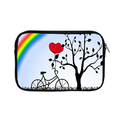 Love Hill - Rainbow Apple Ipad Mini Zipper Cases by Valentinaart