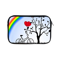 Love Hill - Rainbow Apple Macbook Pro 13  Zipper Case by Valentinaart