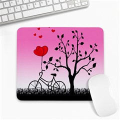 Love Sunrise Large Mousepads by Valentinaart