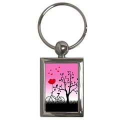 Love Sunrise Key Chains (rectangle)  by Valentinaart