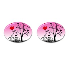 Love Sunrise Cufflinks (oval) by Valentinaart