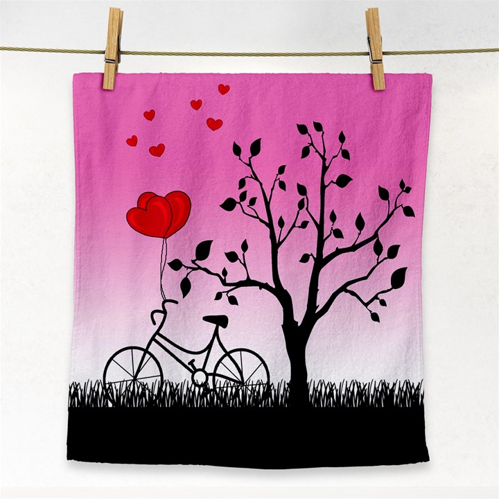 Love sunrise Face Towel