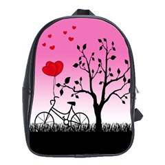 Love Sunrise School Bags(large)  by Valentinaart