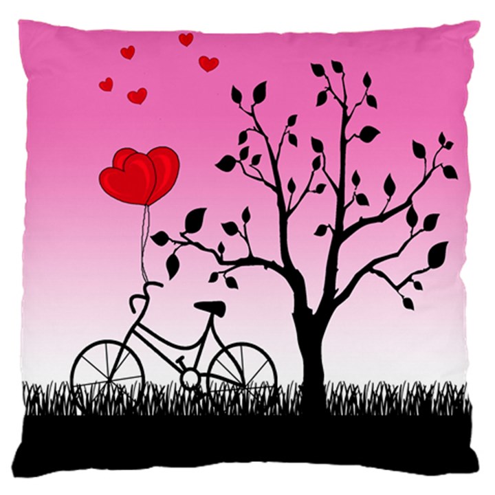 Love sunrise Large Cushion Case (Two Sides)