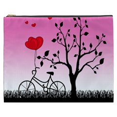 Love Sunrise Cosmetic Bag (xxxl)  by Valentinaart