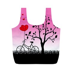 Love Sunrise Full Print Recycle Bags (m)  by Valentinaart