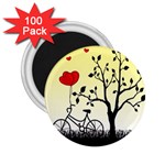 Romantic sunrise 2.25  Magnets (100 pack)  Front