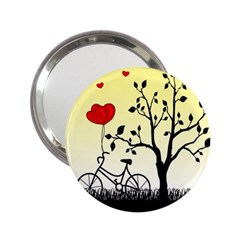 Romantic Sunrise 2 25  Handbag Mirrors by Valentinaart