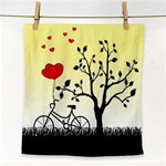 Romantic sunrise Face Towel Front