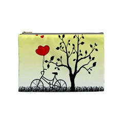 Romantic Sunrise Cosmetic Bag (medium)  by Valentinaart