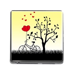 Romantic Sunrise Memory Card Reader (square) by Valentinaart