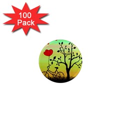 Love Sunrise 1  Mini Magnets (100 Pack)  by Valentinaart