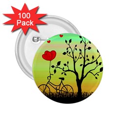 Love Sunrise 2 25  Buttons (100 Pack)  by Valentinaart