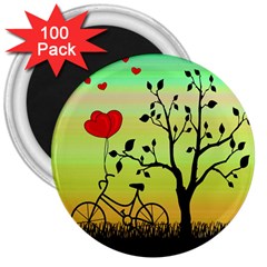 Love Sunrise 3  Magnets (100 Pack) by Valentinaart