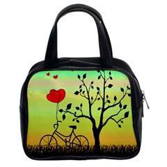 Love Sunrise Classic Handbags (2 Sides) by Valentinaart