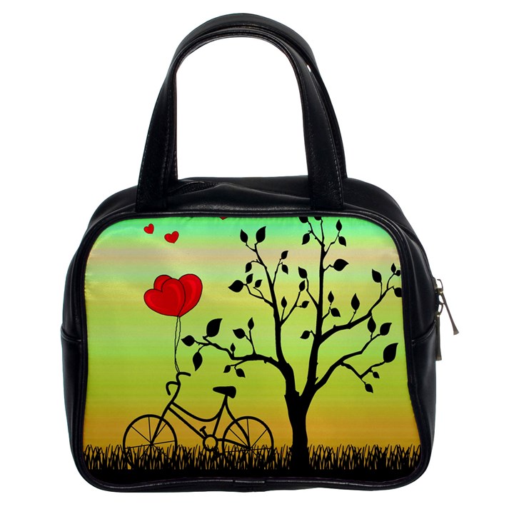 Love sunrise Classic Handbags (2 Sides)