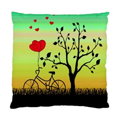 Love Sunrise Standard Cushion Case (one Side) by Valentinaart