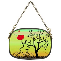 Love Sunrise Chain Purses (two Sides)  by Valentinaart