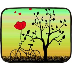 Love Sunrise Double Sided Fleece Blanket (mini)  by Valentinaart