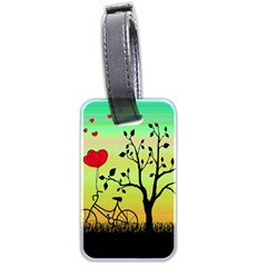 Love Sunrise Luggage Tags (two Sides) by Valentinaart