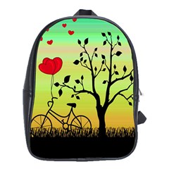 Love Sunrise School Bags (xl)  by Valentinaart