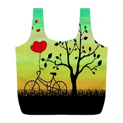 Love Sunrise Full Print Recycle Bags (l)  by Valentinaart