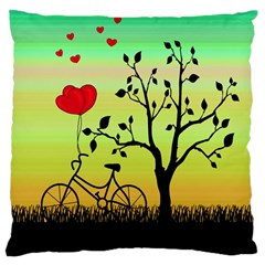 Love Sunrise Standard Flano Cushion Case (one Side) by Valentinaart